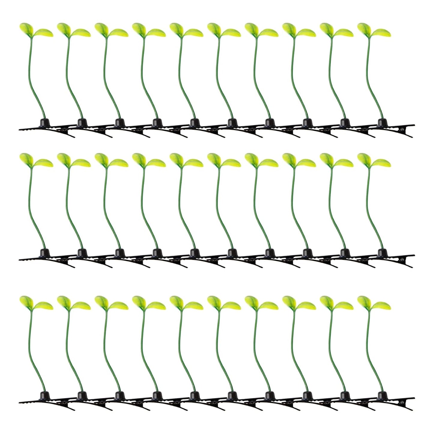 , 40 Pack Plant Bean Sprout Hair Clips Pea Hairpin Barrette for Women Girls
