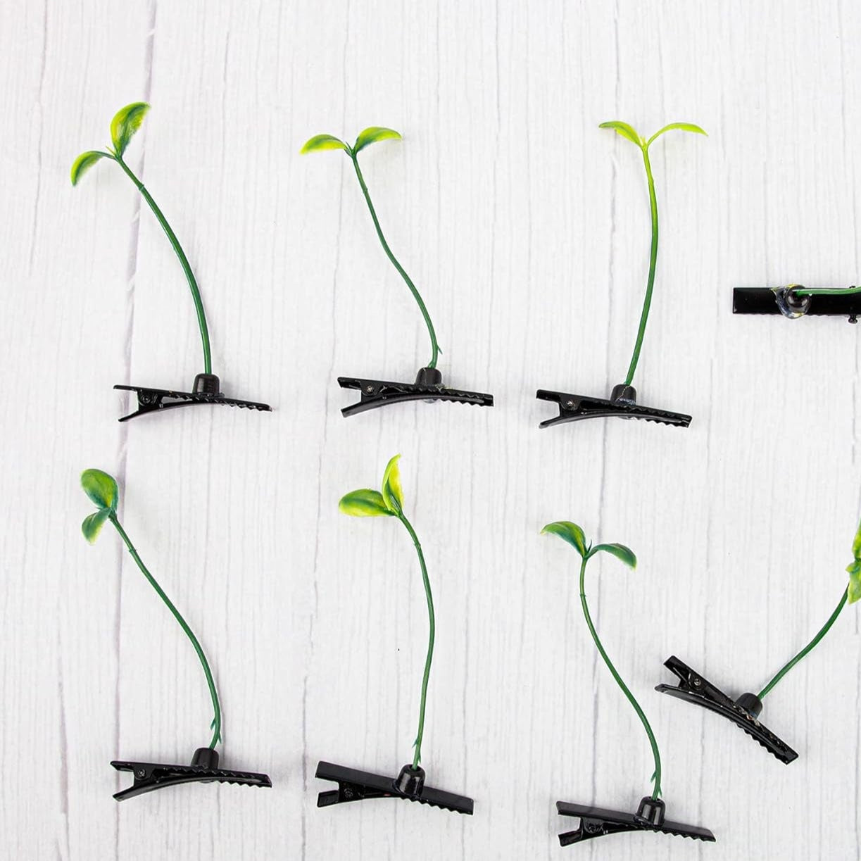 , 40 Pack Plant Bean Sprout Hair Clips Pea Hairpin Barrette for Women Girls