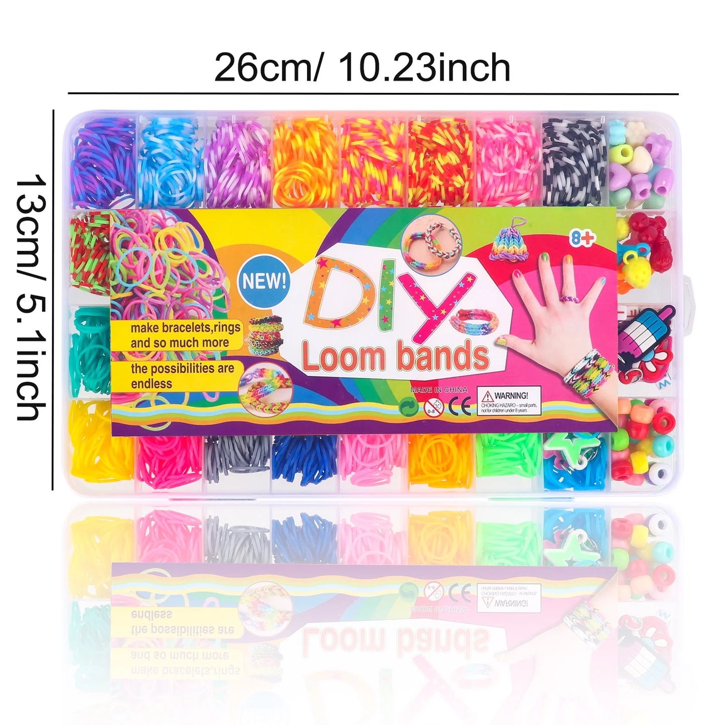1800+ Rubber Band Bracelet Making Kit, Loom Band Loom Bracelet Kit, Friendship Bracelet Making Kit for Girls 8-12 Gifts