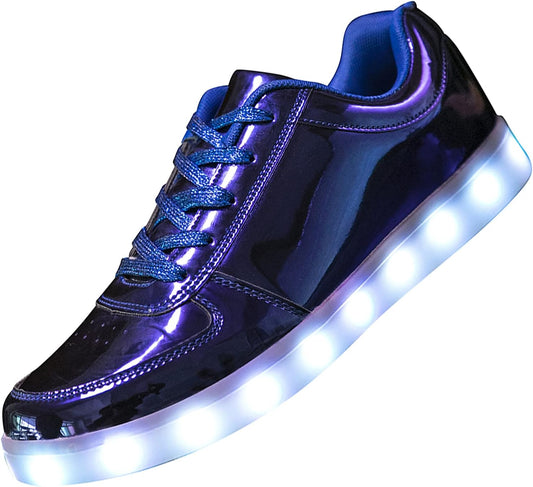 LED Light up Shoes for Women Men Sports LED Shoes Dancing Sneakers Low-Top USB Charging Shoes for Kids