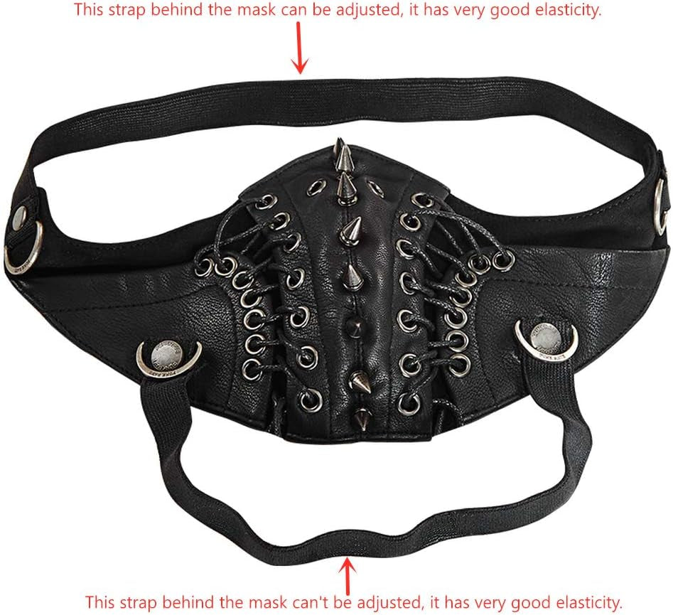 Men'S Punk Mask Party Streetwear Hip Hop Rock Motocycle Personality Cool Style Halloween Mask