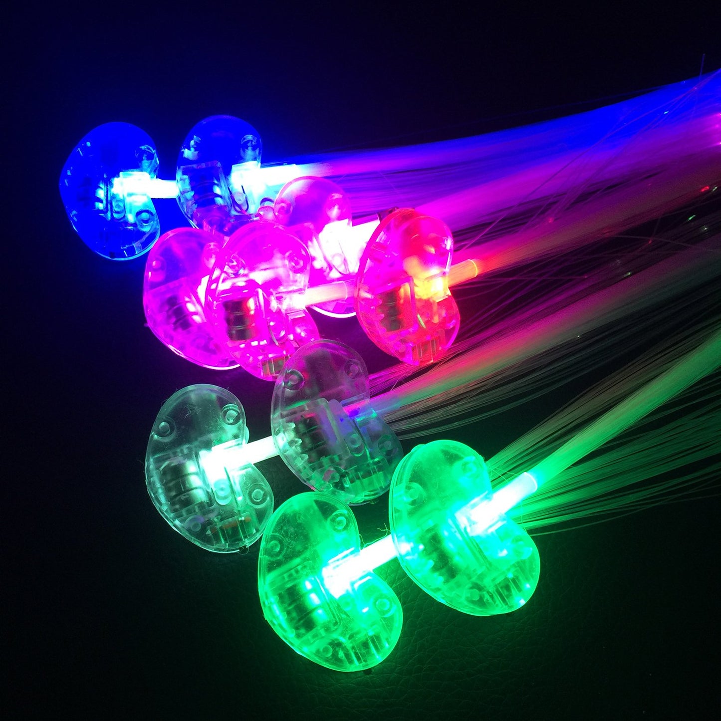 LED Light up Hair Clips - 16 Pack Glow in the Dark Party Supplies Bar Dancing Hairpin Hair Accessories Women Girls Braid Extension Clips for Festival Halloween Christmas Birthday