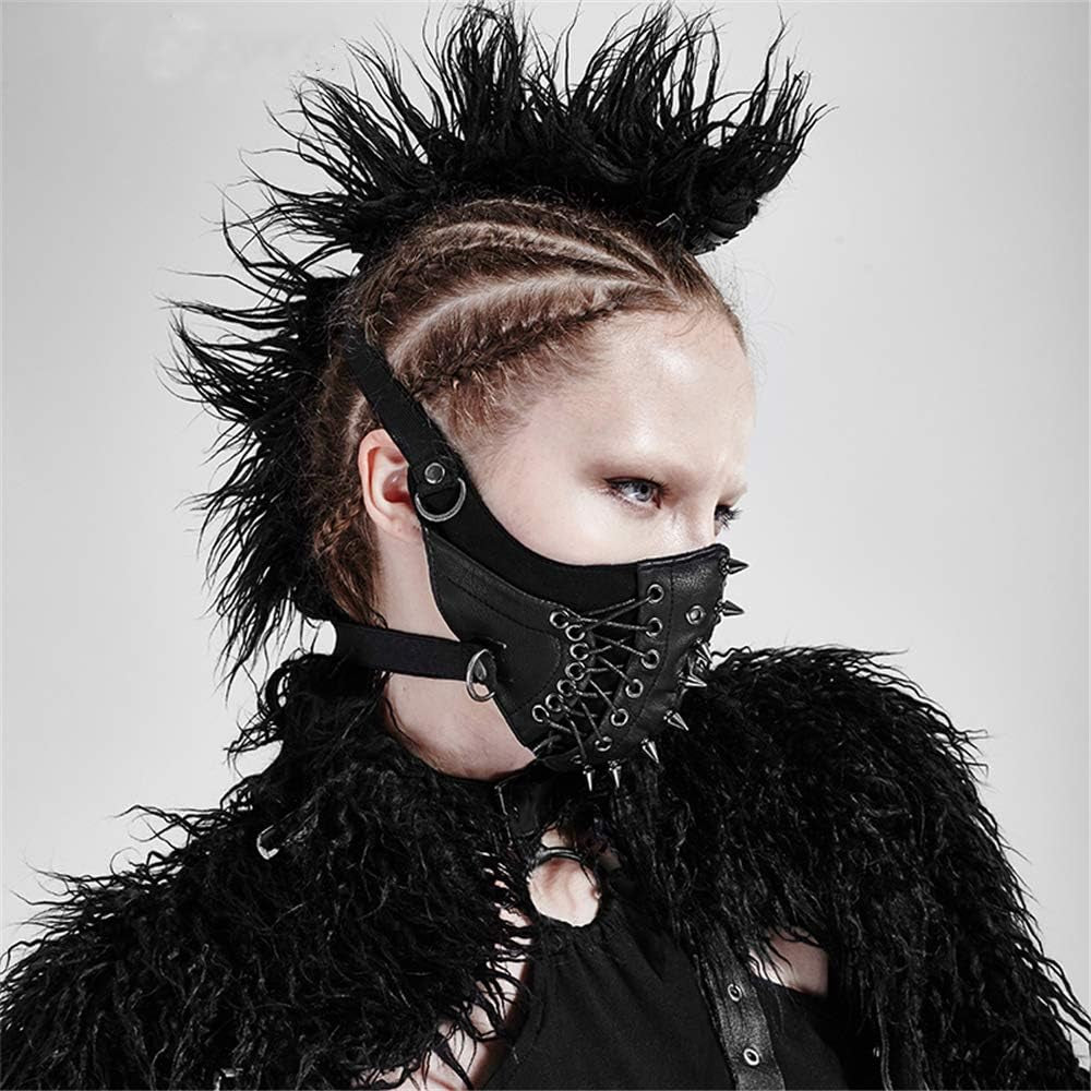 Men'S Punk Mask Party Streetwear Hip Hop Rock Motocycle Personality Cool Style Halloween Mask