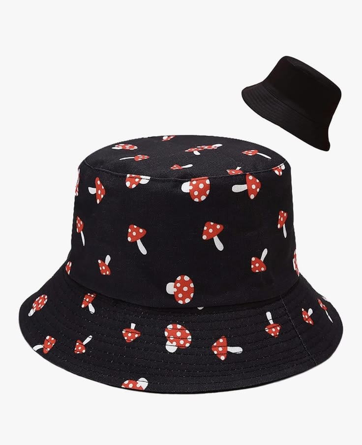 Unisex Reversible Mushroom Print Bucket Hat